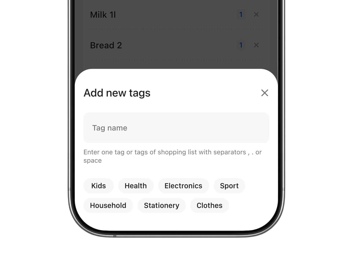 Keep your lists organized