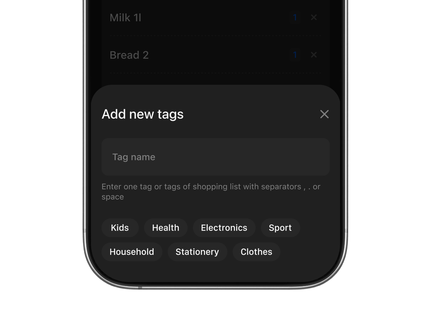 Keep your lists organized